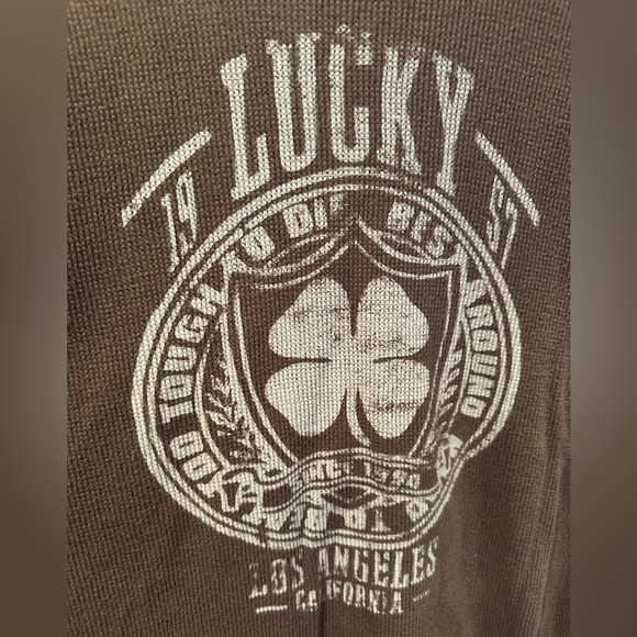 Lucky Brand Men’s Thermal Long Sleeve Graphic T-shirt, Size L - Picture 2 of 5